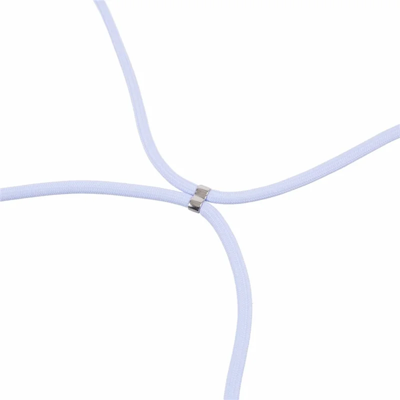 For Samsung Galaxy A22 5G (EU Version) Case Camera Protection TPU Phone Cover with Lanyard - Light Purple