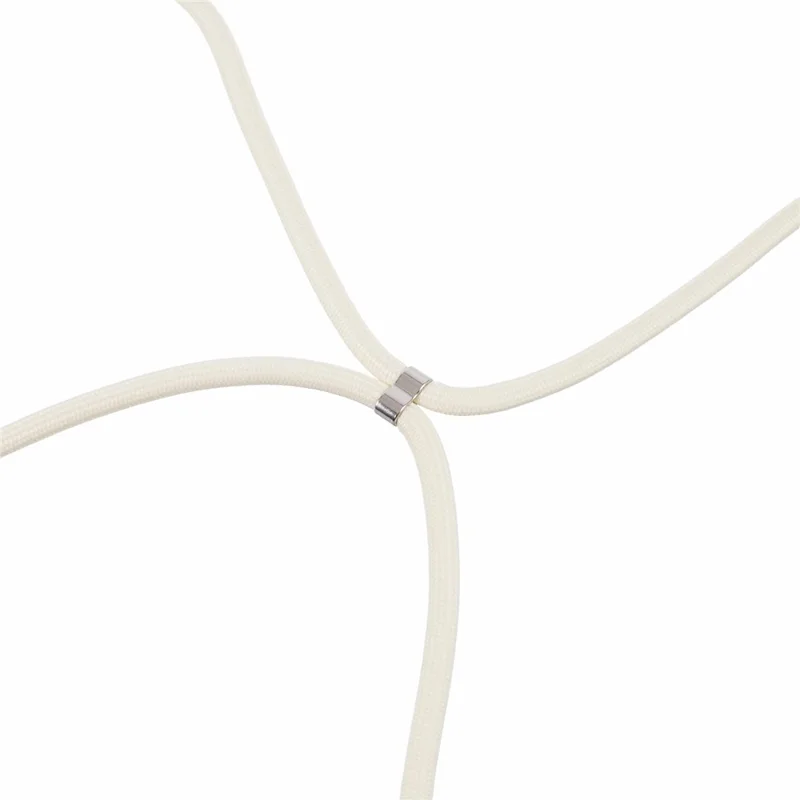 For Samsung Galaxy A22 5G (EU Version) Case Camera Protection TPU Phone Cover with Lanyard - White