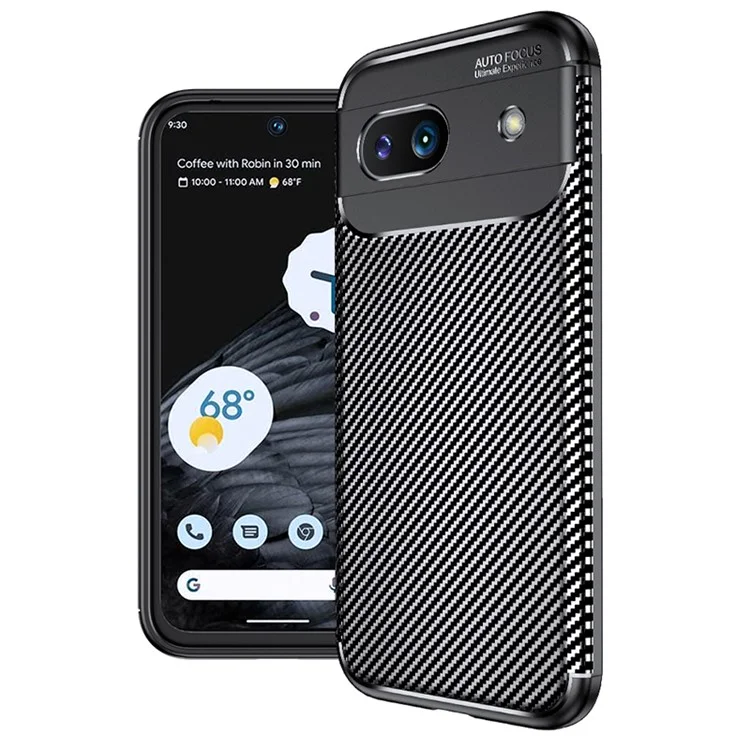Pour Google Pixel 8a Case TPU Texture Fibre de Carbone Antichoc Housse de Téléphone