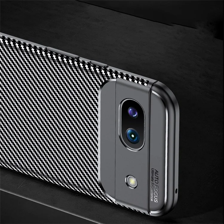 Pour Google Pixel 8a Case TPU Texture Fibre de Carbone Antichoc Housse de Téléphone