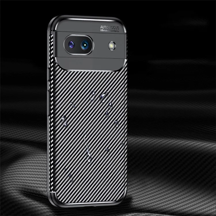 Pour Google Pixel 8a Case TPU Texture Fibre de Carbone Antichoc Housse de Téléphone