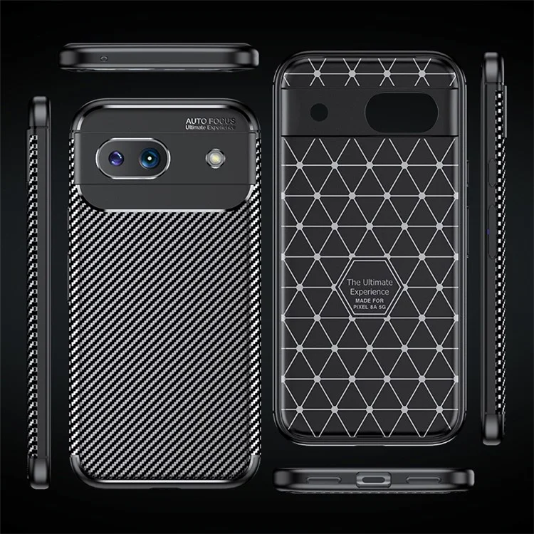 Pour Google Pixel 8a Case TPU Texture Fibre de Carbone Antichoc Housse de Téléphone
