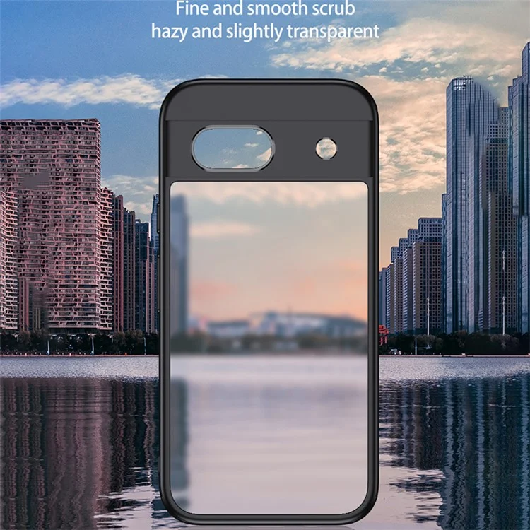Pour Google Pixel 8a Case Hybrid Shockproof PC+TPU Phone Cover - Matte Black
