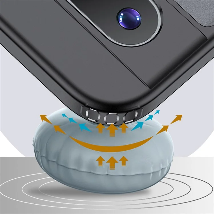 Pour Google Pixel 8a Case Hybrid Shockproof PC+TPU Phone Cover - Matte Black