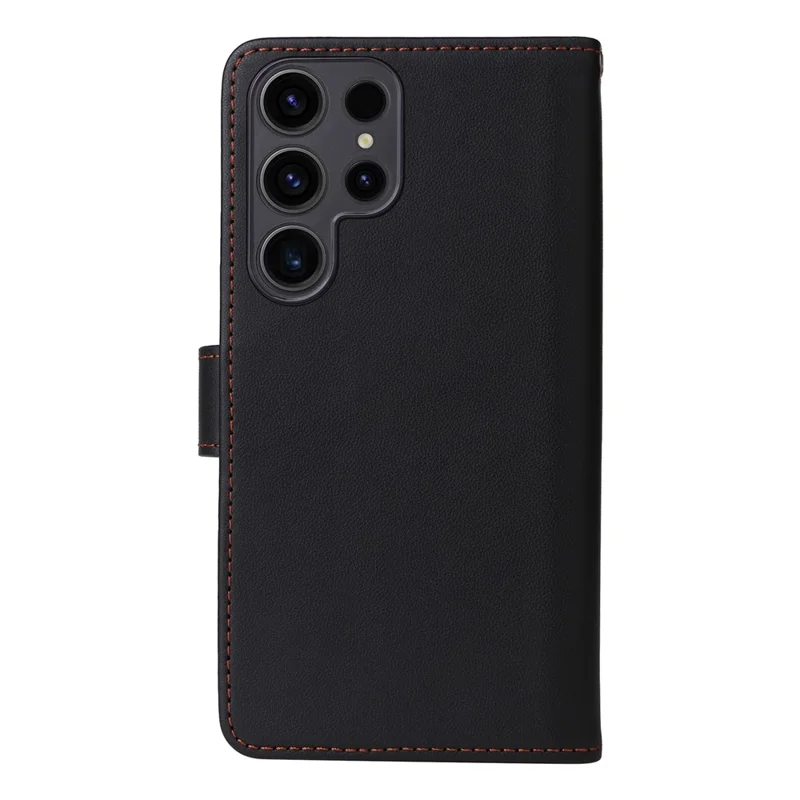 Für Samsung Galaxy S23 Ultra Magnetisches Case BETOPNICE Abnehmbare PU-Leder Handyhülle mit Strap - Schwarz