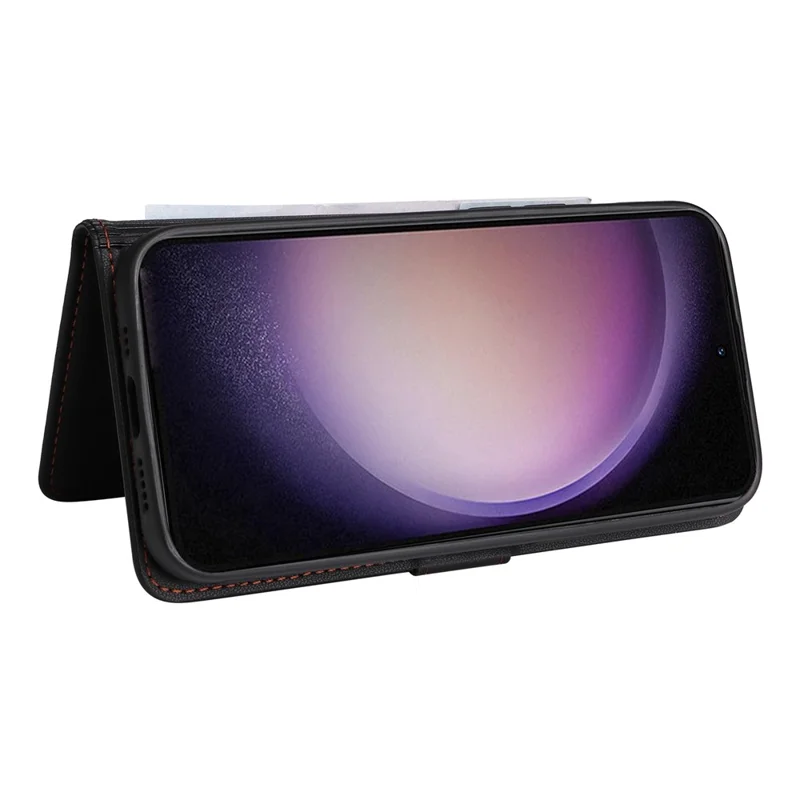 Für Samsung Galaxy S23 Ultra Magnetisches Case BETOPNICE Abnehmbare PU-Leder Handyhülle mit Strap - Schwarz