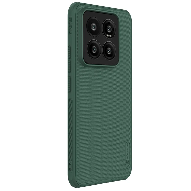 NILLKIN Frosted Shield Pro for Xiaomi 14 Pro Case Fall Proof PC+TPU Magnetic Phone Cover - Green