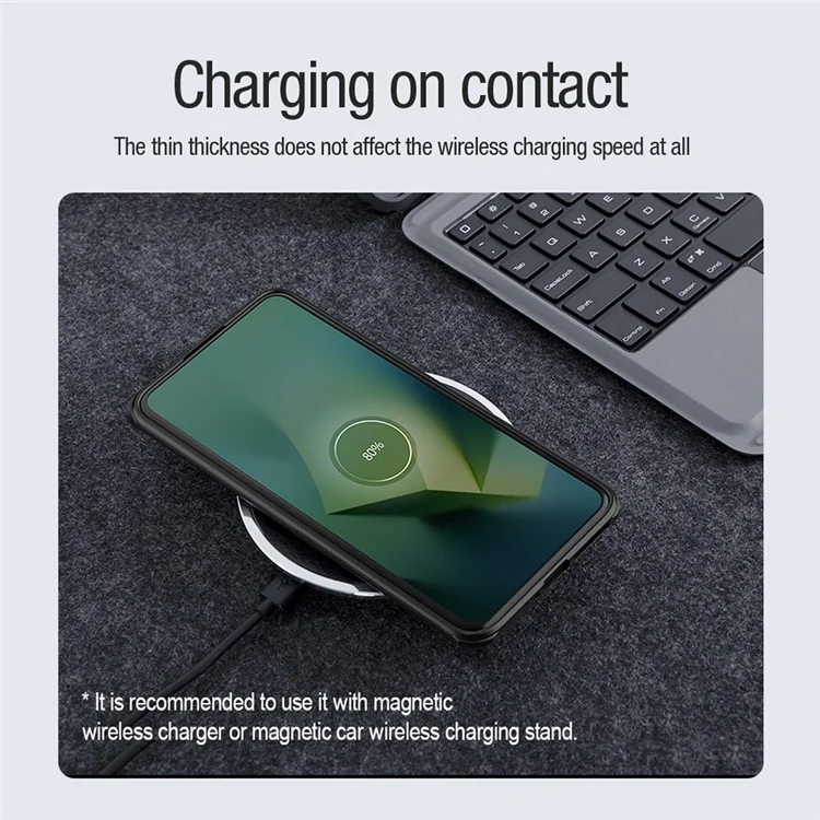 NILLKIN Frosted Shield Pro for Xiaomi 14 Pro Case Fall Proof PC+TPU Magnetic Phone Cover - Green