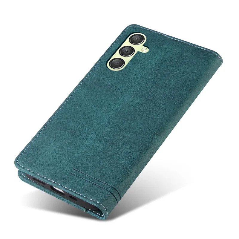 GQ.UTROBE 008 Series For Samsung Galaxy A24 4G (162.1 x 77.6 x 8.3mm) Case RFID Blocking PU Leather Phone Cover - Blue