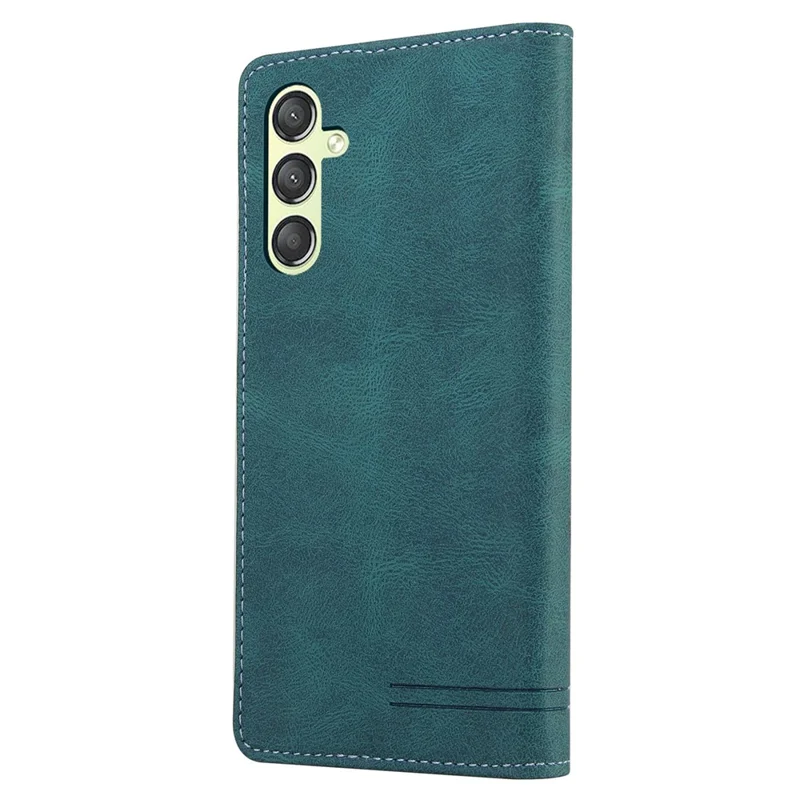 GQ.UTROBE 008 Series For Samsung Galaxy A24 4G (162.1 x 77.6 x 8.3mm) Case RFID Blocking PU Leather Phone Cover - Blue