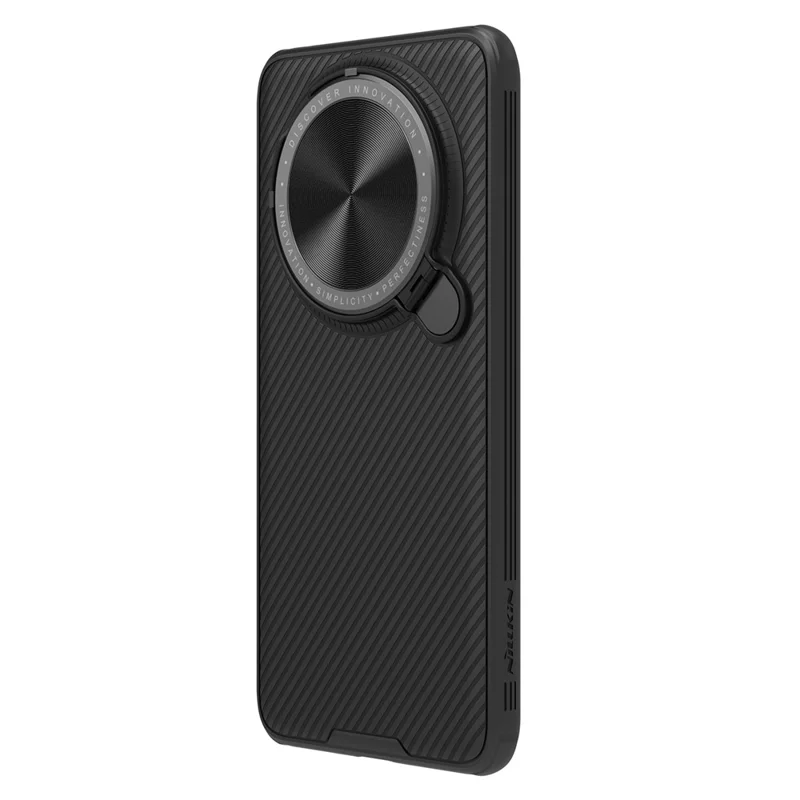 NILLKIN CamShield Prop Series for Huawei Mate 60 Case Kickstand Lens Lid PC+TPU Phone Cover - Black