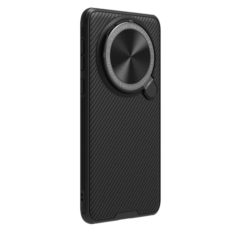 NILLKIN CamShield Prop Series for Huawei Mate 60 Case Kickstand Lens Lid PC+TPU Phone Cover - Black