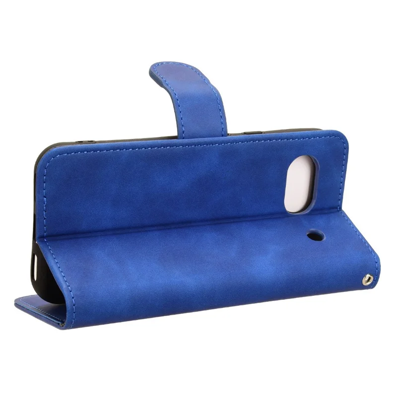 Capa de Telefone para Google Pixel 8a, de Couro PU, à Prova de Choque e com Carteira - Azul