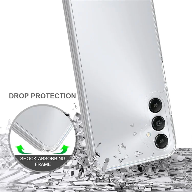 Pour Samsung Galaxy A05s 4G HD Transparent Cell Phone Case Acrylic + TPU Hybrid Phone Cover