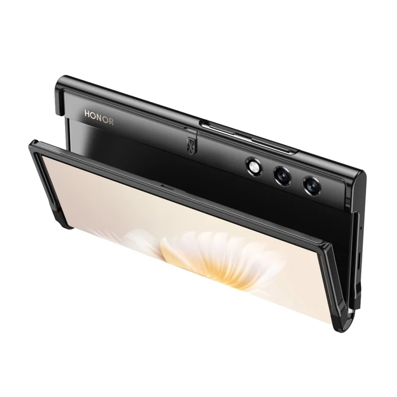Estuche rígido de PC plegable Funda protectora para teléfono - Negro