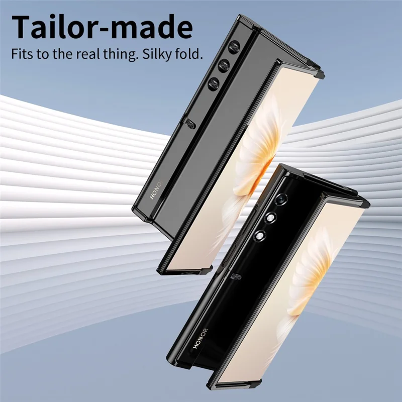 Estuche rígido de PC plegable Funda protectora para teléfono - Negro