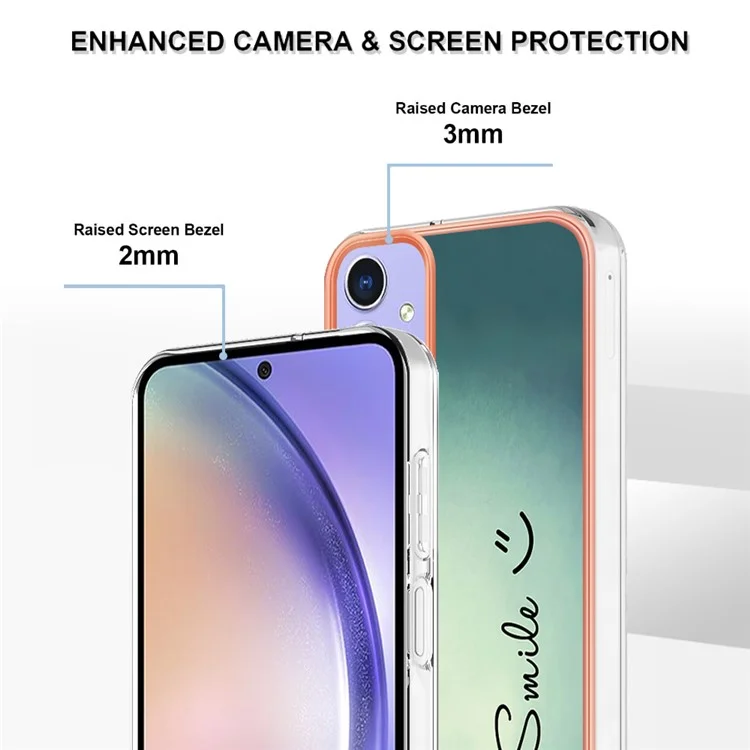 Serie IMD YB 19-D per custodia Samsung Galaxy A15 5G Electroplating 2.0mm TPU Cover telefonica - Keep Smile