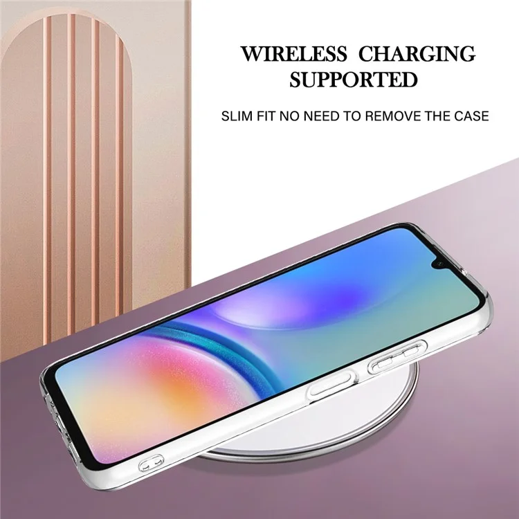 For Samsung Galaxy A05s 4G TPU Case with IMD Marble Pattern Electroplated Back Cover - Purple 002