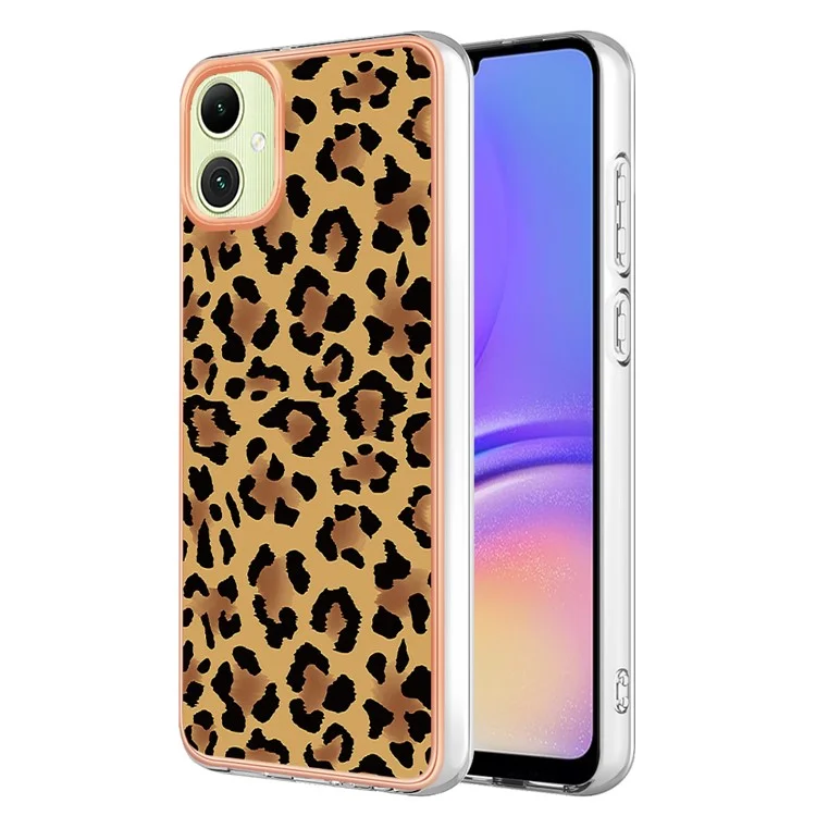 YB IMD Series-19 Style-D Para Samsung Galaxy A05 4G Case Pattern Soft 2.0mm TPU Phone Cover - Leopard Print