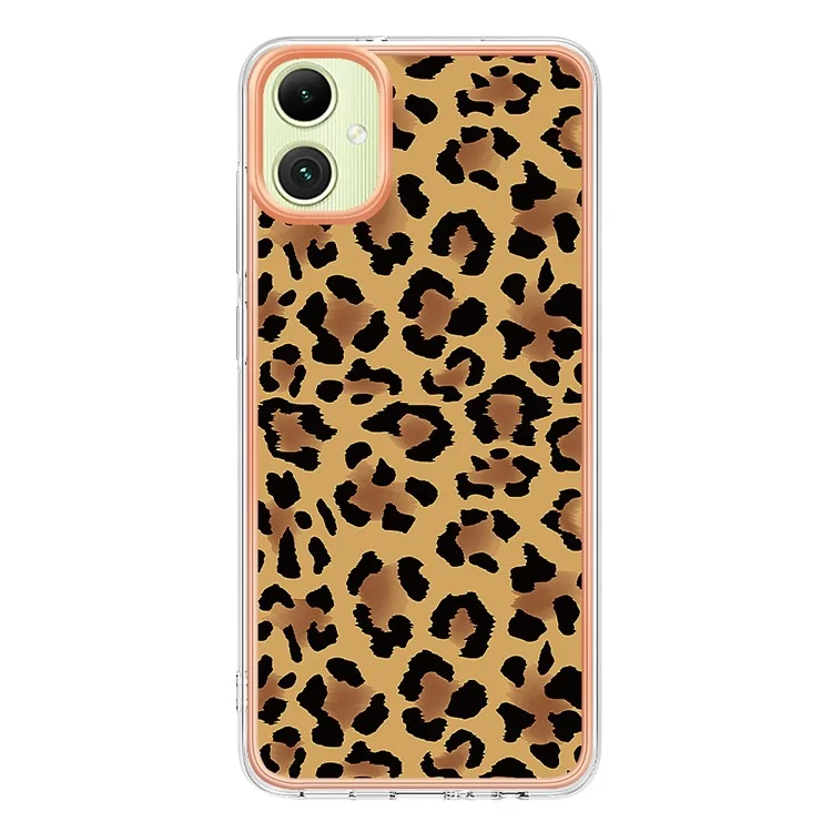 YB IMD Series-19 Style-D Para Samsung Galaxy A05 4G Case Pattern Soft 2.0mm TPU Phone Cover - Leopard Print