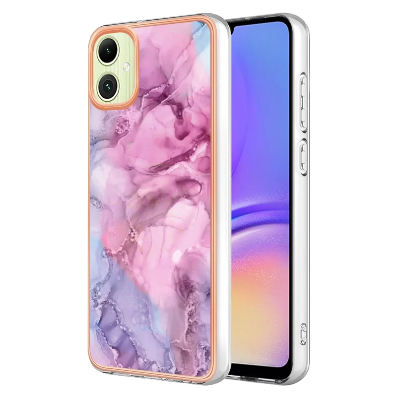 YB IMD Series-16 Style-E For Samsung Galaxy A05 4G Case Plating 2.0mm TPU Protective Cover - Rose