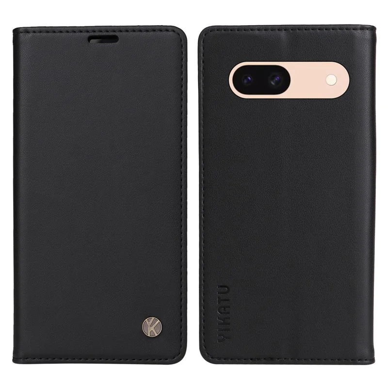 YIKATU YK-001 For Google Pixel 8a Case Book Style Leather Wallet Phone Cover - Black