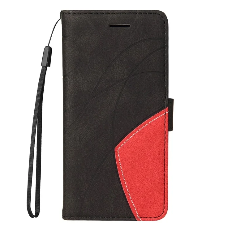 KT Leather Series-1 Für Google Pixel 8a Case Anti-Scratch Shell Wallet Stand Telefonhülle - Schwarz