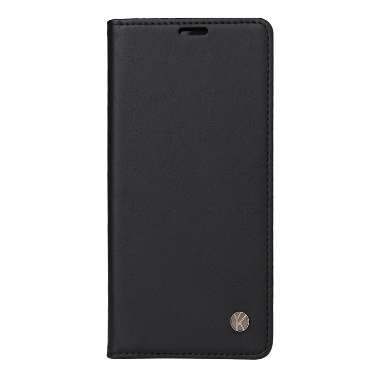 YIKATU YK-001 pour Samsung Galaxy S25 / S24 Étui en cuir PU magnétique Portefeuille Étui de téléphone - Noir