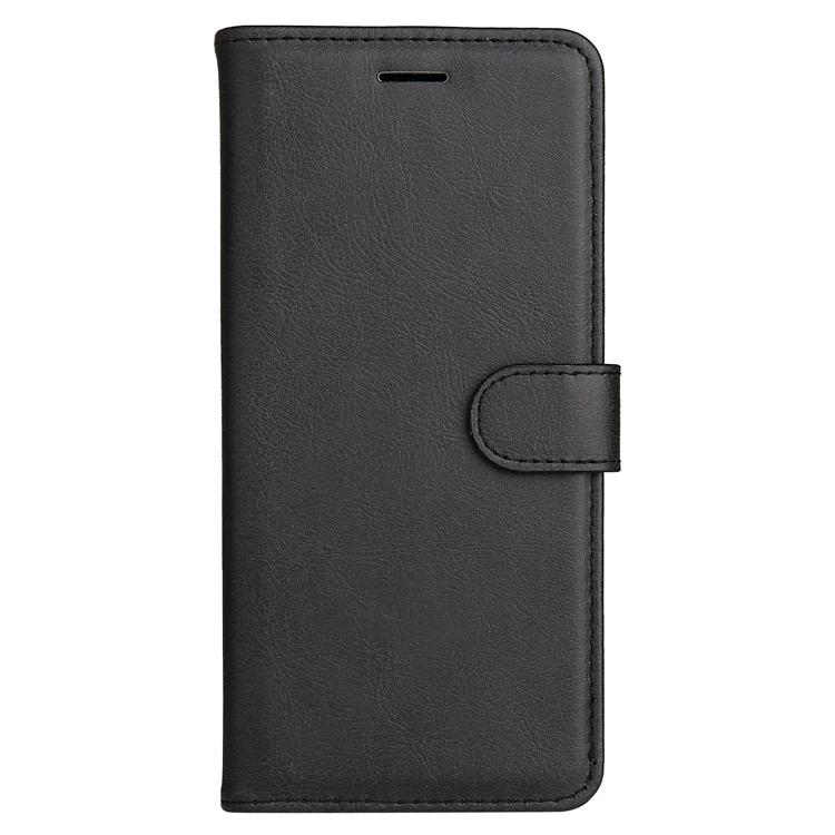 Кожаный чехол KT Series-2 для Samsung Galaxy S25 / S24, откидная крышка, однотонный дизайн - черный