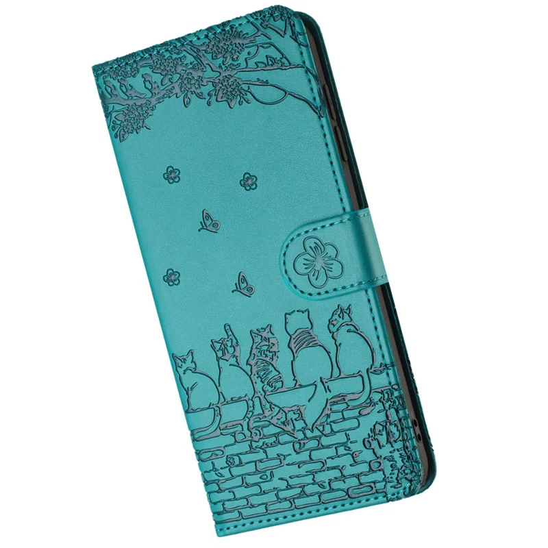 Til Samsung Galaxy S25+ / S24+ Taske Modstændig Mod ridser Telefonbeskyttelse i PU-læder med Wallet og Snor - Blå