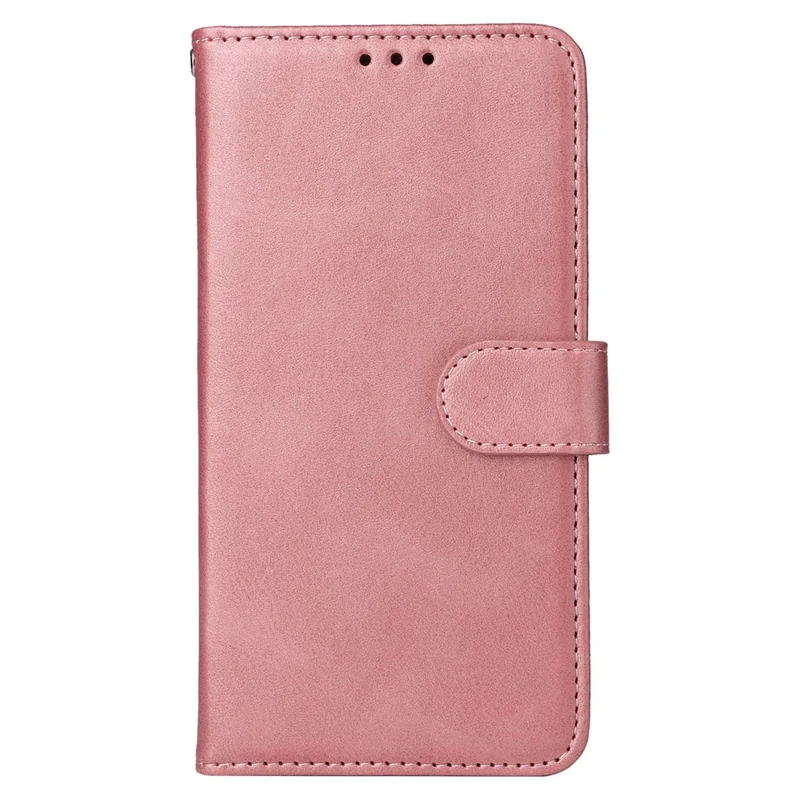Für Samsung Galaxy A15 5G Hülle Stoßfeste Handyhülle Kalbleder-Textur Leder Wallet Handyhülle - Pink