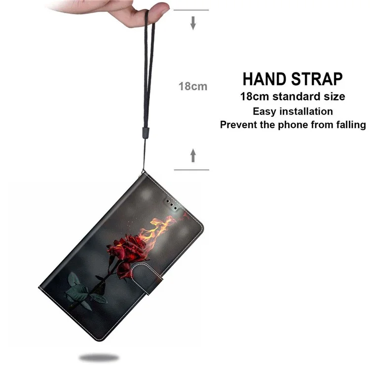 Funda para Samsung Galaxy S24 Ultra con soporte y ranura para tarjetas - Fire Rose