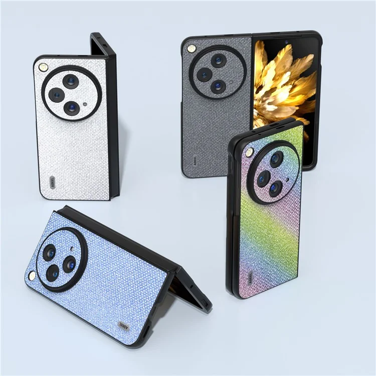 ABEEL Für Oppo Find N3 5G / OnePlus Open Case Rhinestone Textur Telefonschutzhülle - Grau