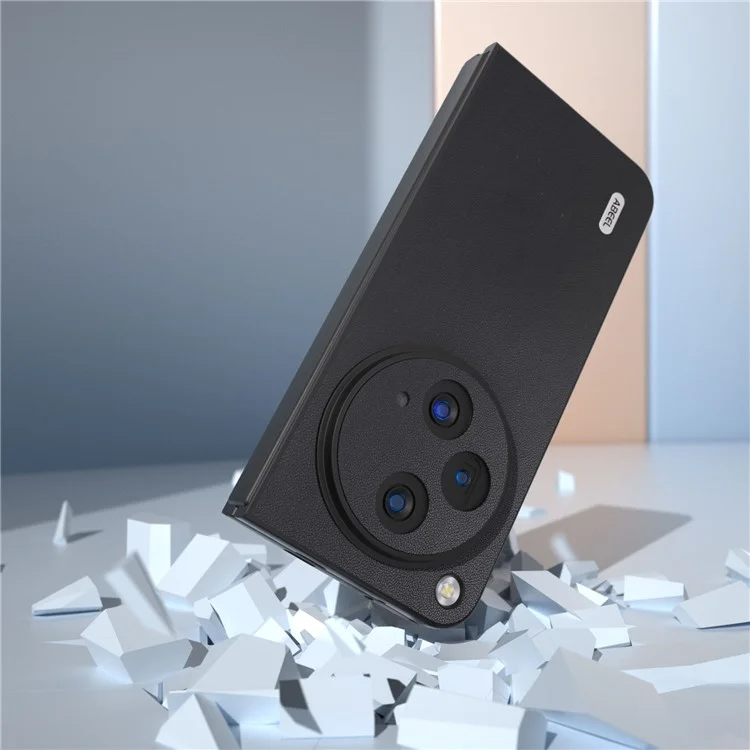 ABEEL Für Oppo Find N3 5G / OnePlus Open Case PU Leder Matt-Finish Rückseite - Schwarz