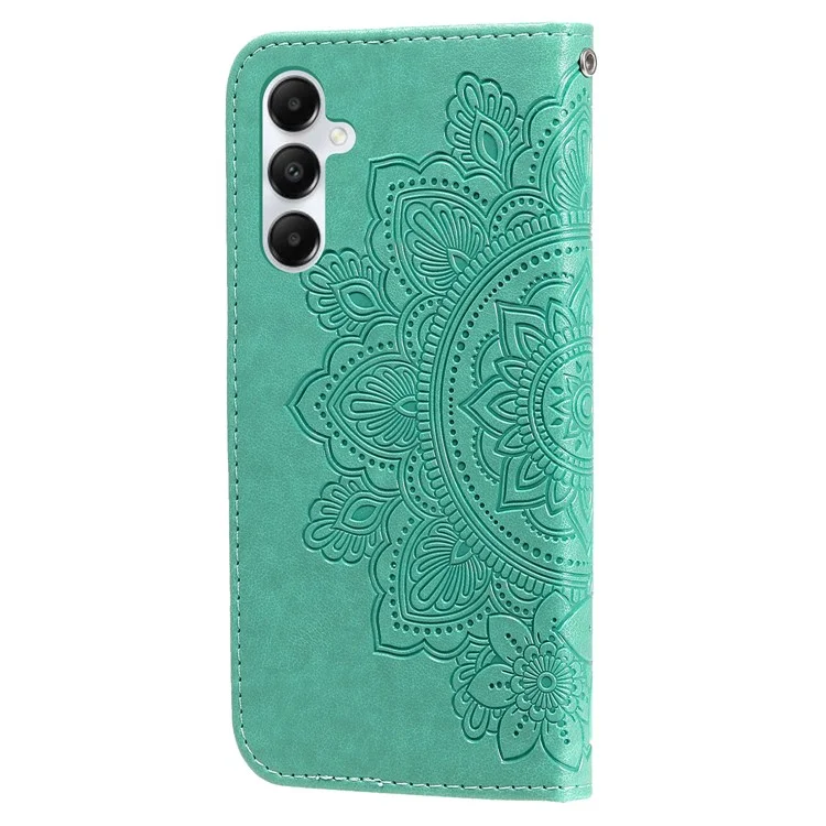 Pour Samsung Galaxy A05s 4G Imprinted PU Leather Case Cell Phone Shell Stand Wallet Cover - Vert