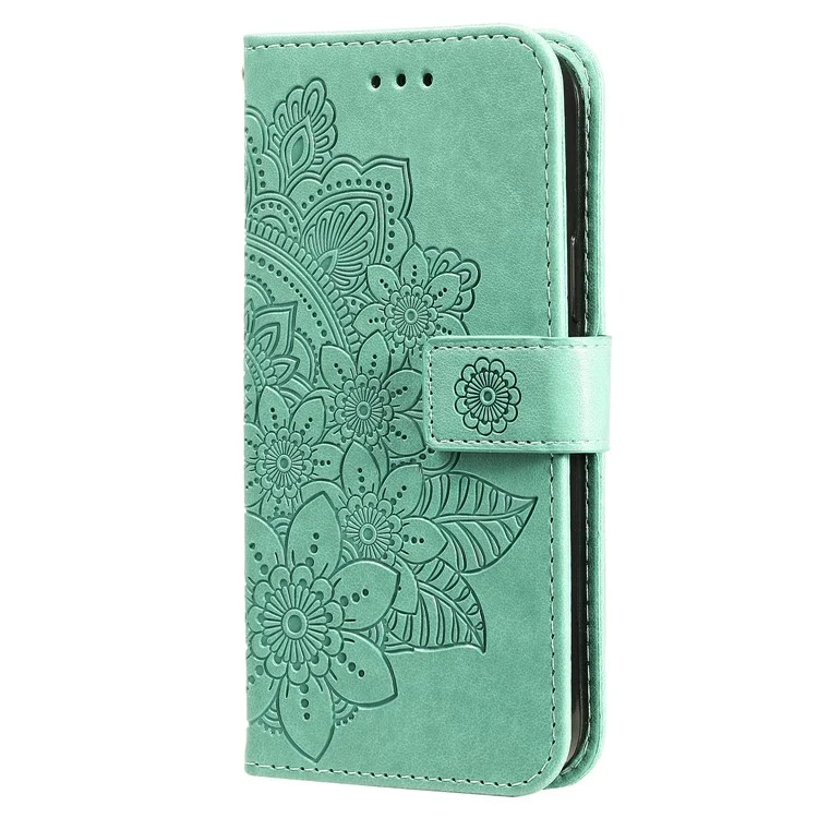 Pour Samsung Galaxy A05s 4G Imprinted PU Leather Case Cell Phone Shell Stand Wallet Cover - Vert