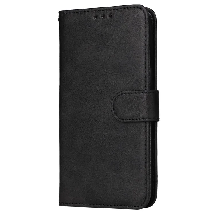 Per Samsung Galaxy A05s 4G Cover Custodia in Pelle con Texture Vitello - Nero