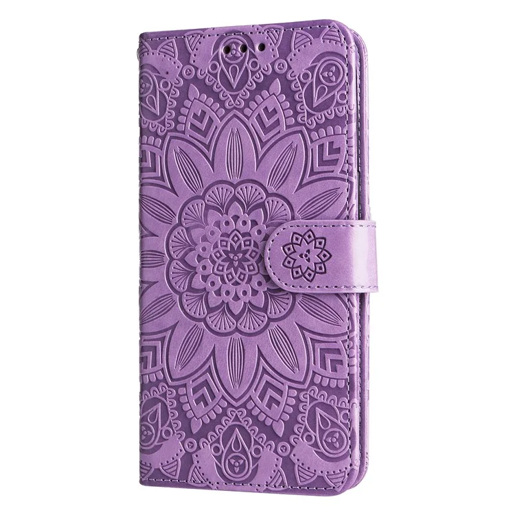 Чехол-кошелек для телефона Stand Wallet Phone Case для Samsung Galaxy A05s 4G, противоцарапинный, из искусственной кожи PU, фиолетового цвета