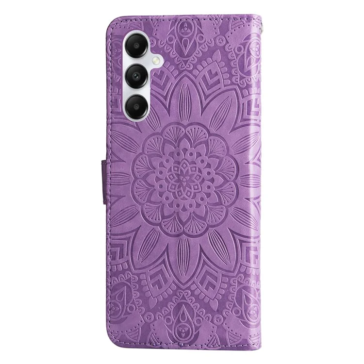 Чехол-кошелек для телефона Stand Wallet Phone Case для Samsung Galaxy A05s 4G, противоцарапинный, из искусственной кожи PU, фиолетового цвета