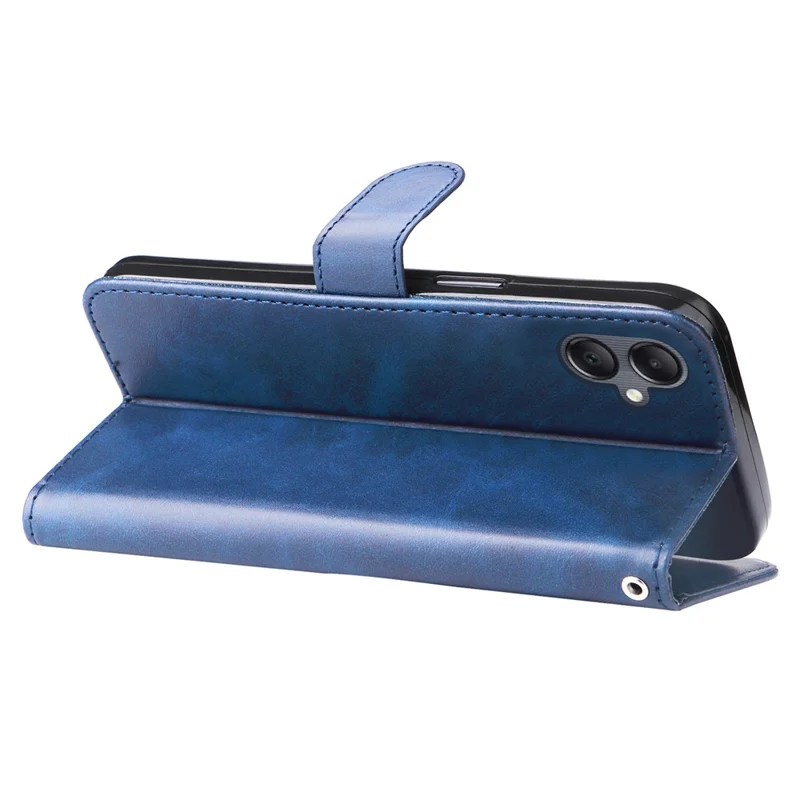 For Samsung Galaxy A05 4G Leather Case Zipper Pocket Wallet Stand Phone Shell - Blue