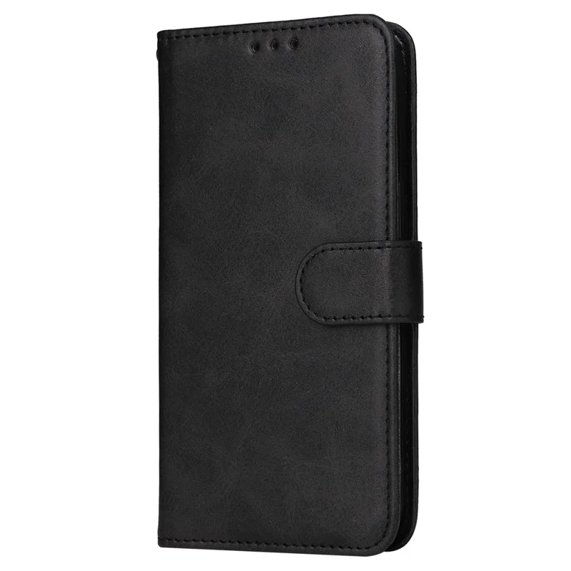 Pour Samsung Galaxy A05 4G Case Calf Texture Leather Phone Wallet Cover - Noir