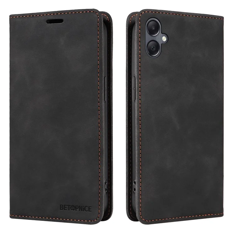 BETOPNICE 003 Pour Samsung Galaxy A05 4G Étui RFID Blocking Wallet Leather Cellphone Cover - Noir