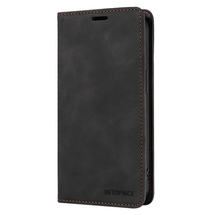 BETOPNICE 003 Pour Samsung Galaxy A05 4G Étui RFID Blocking Wallet Leather Cellphone Cover - Noir
