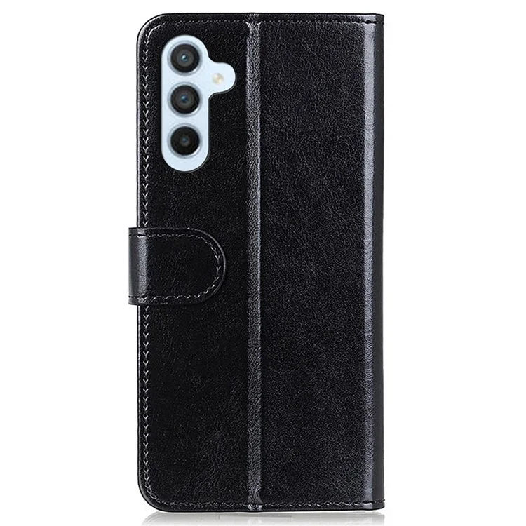 Pour Samsung Galaxy A25 5G (Global) (161,0 x 76,5 x 8,3 mm) Étui Crazy Horse Texture Wallet Stand Cover - Noir