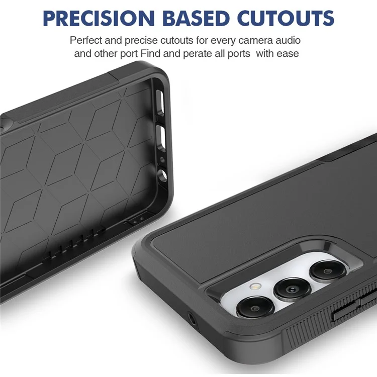 Custodia Antiurto per Samsung Galaxy A05s 4G - Custodia in PC Rigido + TPU Morbido, Protezione Dual Layer - Nera