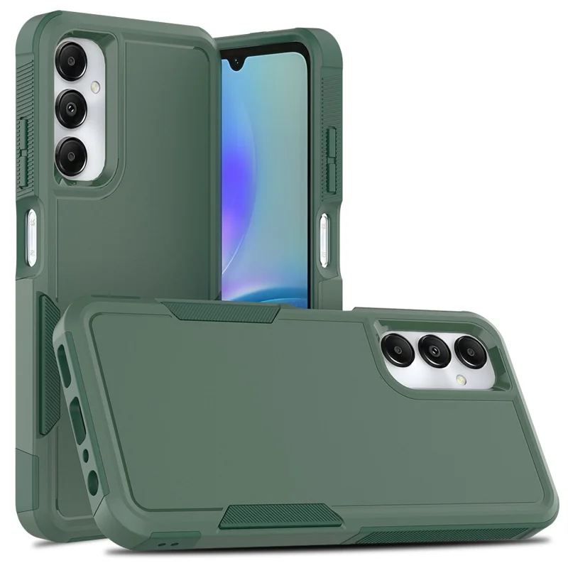 Anti-Drop Phone Case for Samsung Galaxy A05s 4G Case Hard PC+Soft TPU Shockproof Phone Cover - Dark Green
