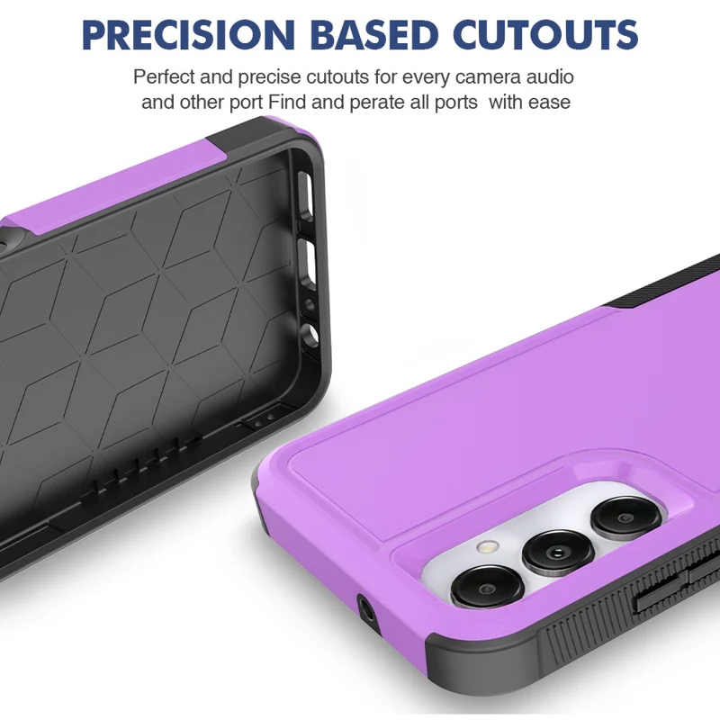 Anti-Drop Phone Case for Samsung Galaxy A05s 4G Case Hard PC+Soft TPU Shockproof Phone Cover - Purple