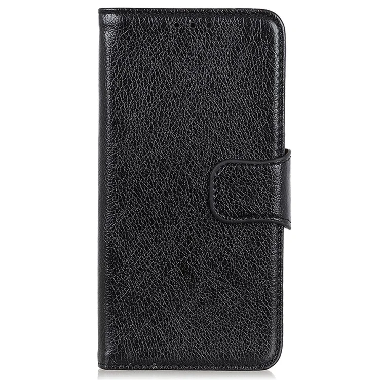 Para Samsung Galaxy A25 5G (Global) (161,0 x 76,5 x 8,3 mm) Capa de couro Nappa com textura de divisória - Preto