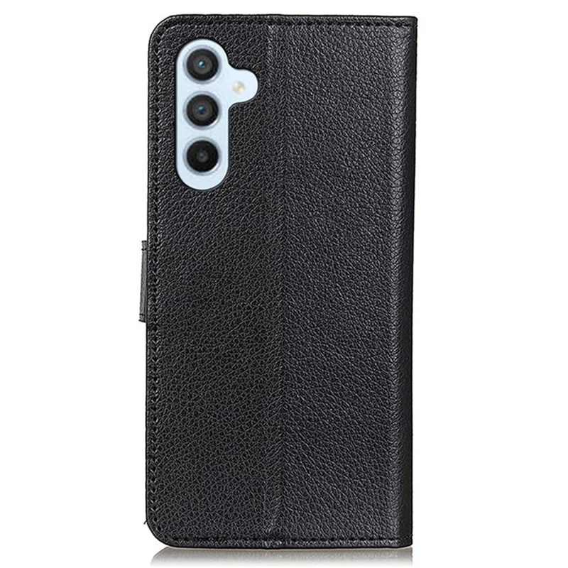 For Samsung Galaxy A25 5G (Global) (161.0 x 76.5 x 8.3mm) Case Litchi Texture Wallet Leather Phone Cover - Black