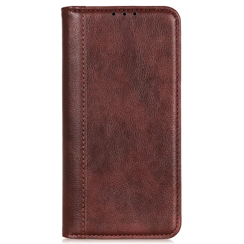 For Samsung Galaxy A25 5G (Global) (161.0 x 76.5 x 8.3mm) Case Litchi Texture Wallet Split Leather Cover - Brown
